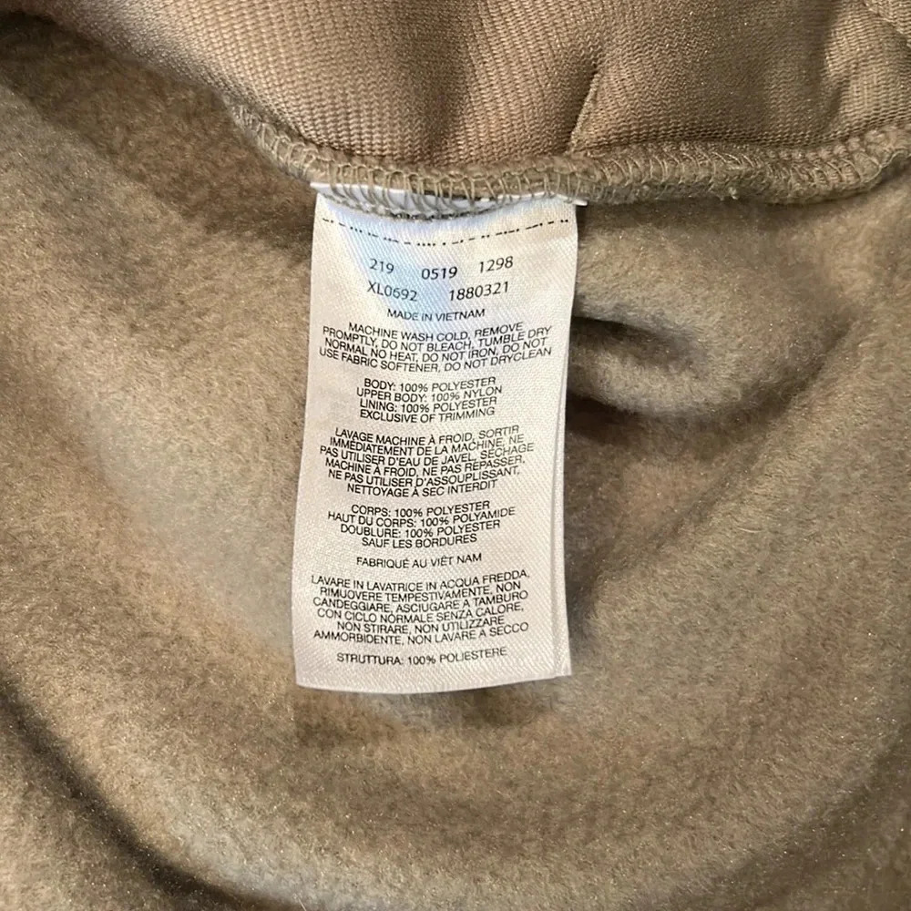 Columbia Women’s Fleece Full Zip Jacket Tan Green Size Small - Picture 9 of 10